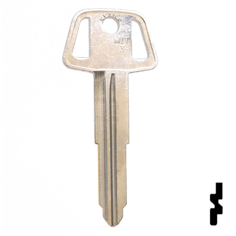Uncut Key Blank | Mitsubishi | X224 ,MIT3 Automotive Key JMA USA
