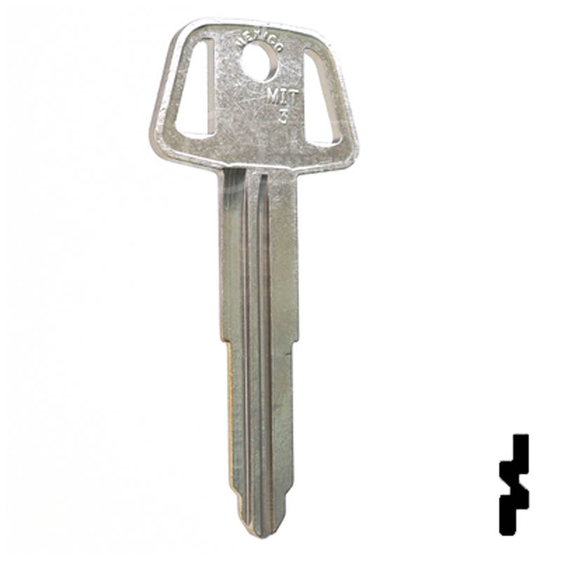 Uncut Key Blank | Mitsubishi | X224 ,MIT3 Automotive Key JMA USA