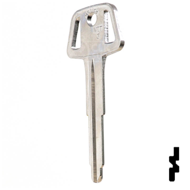 Uncut Key Blank | Mitsubishi | X224 ,MIT3 Automotive Key JMA USA
