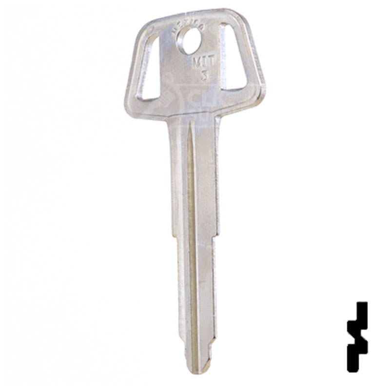 Uncut Key Blank | Mitsubishi | X224 ,MIT3 Automotive Key JMA USA