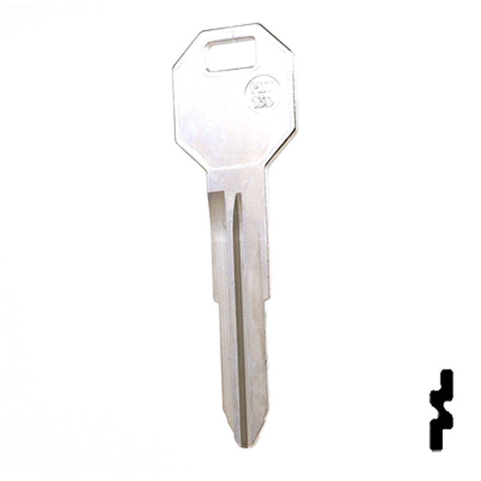 Uncut Key Blank | Mitsubishi | X244, MIT5 Automotive Key Ilco