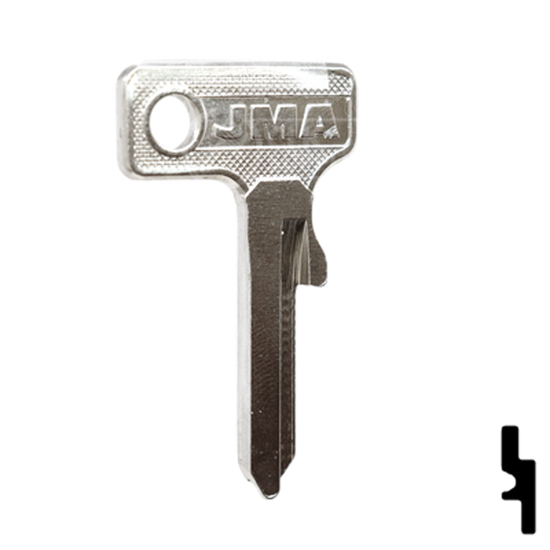 Uncut Key Blank | Neiman | NE-8 Automotive Key JMA USA