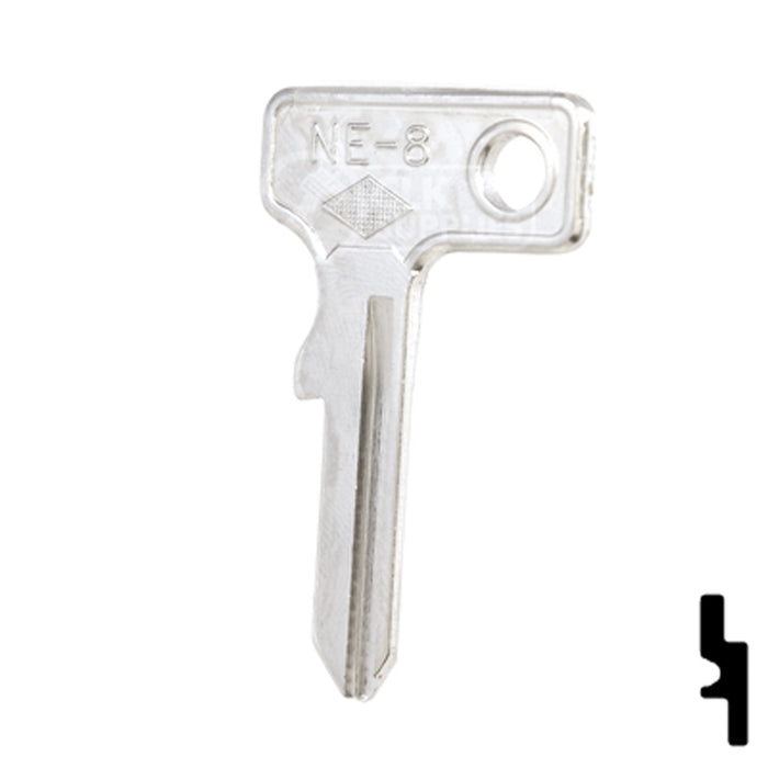 Uncut Key Blank | Neiman | NE-8 Automotive Key JMA USA