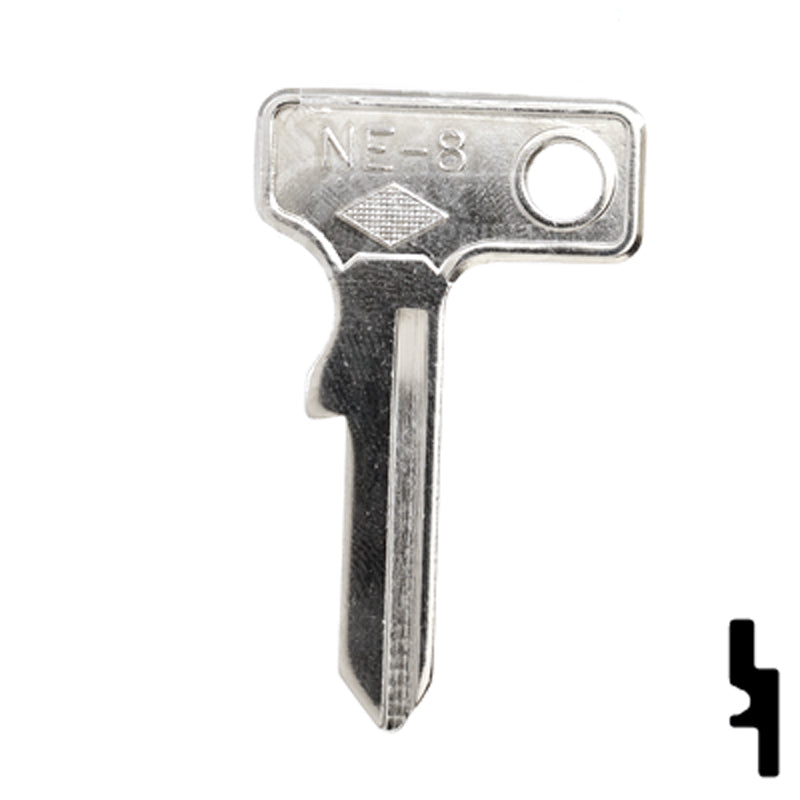 Uncut Key Blank | Neiman | NE-8 Automotive Key JMA USA