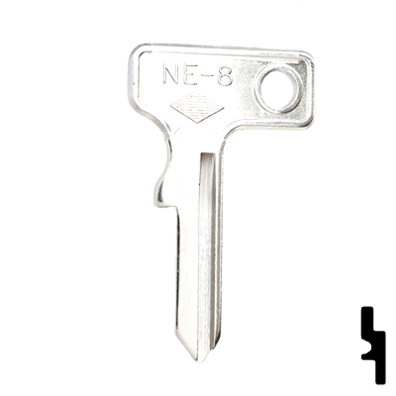 Uncut Key Blank | Neiman | NE-8 Automotive Key JMA USA
