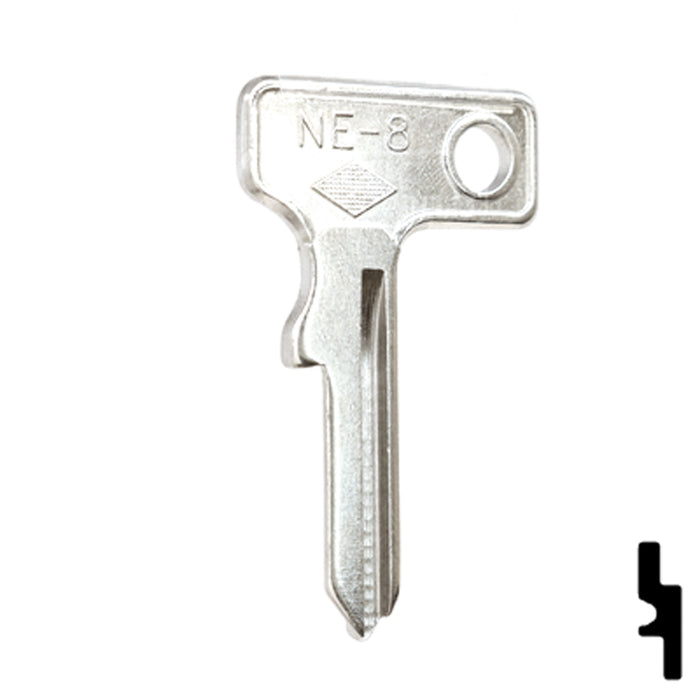 Uncut Key Blank | Neiman | NE-8 Automotive Key JMA USA