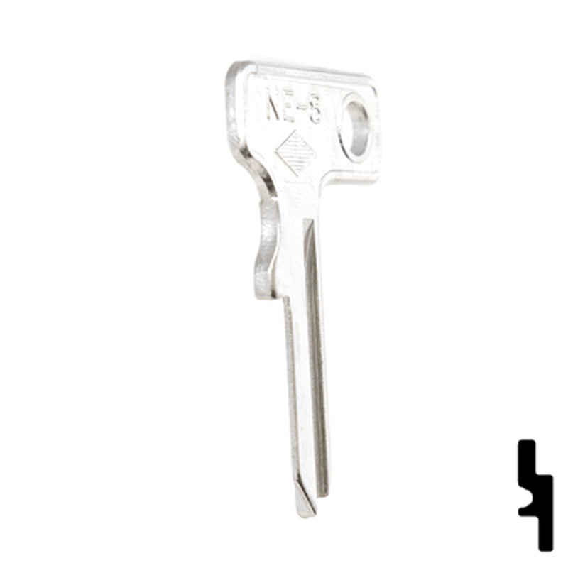 Uncut Key Blank | Neiman | NE-8 Automotive Key JMA USA