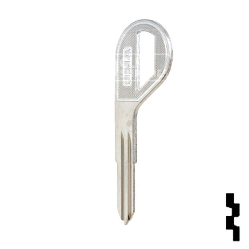 Uncut Key Blank | Nissan | DA30-NP, DAT-14, X198 Automotive Key JMA USA