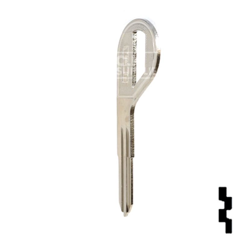Uncut Key Blank | Nissan | DA30-NP, DAT-14, X198 Automotive Key JMA USA