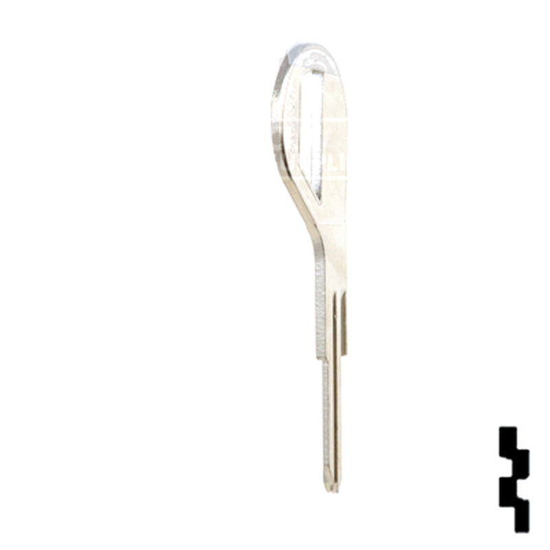 Uncut Key Blank | Nissan | DA30-NP, DAT-14, X198 Automotive Key JMA USA