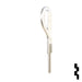 Uncut Key Blank | Nissan | DA30-NP, DAT-14, X198 Automotive Key JMA USA