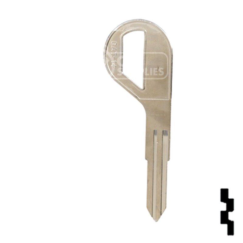 Uncut Key Blank | Nissan | DA30-NP, DAT-14, X198 Automotive Key JMA USA