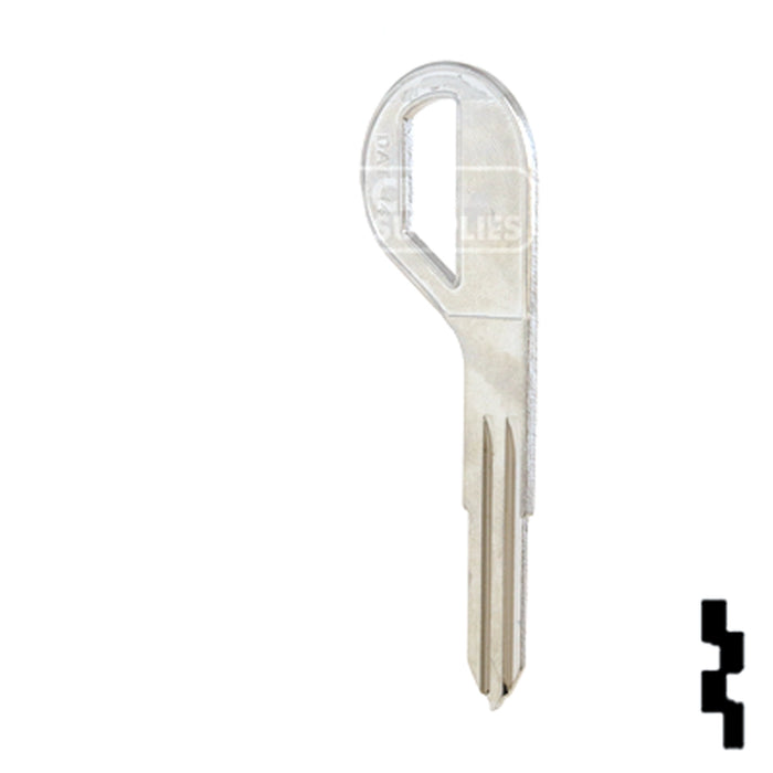 Uncut Key Blank | Nissan | DA30-NP, DAT-14, X198 Automotive Key JMA USA