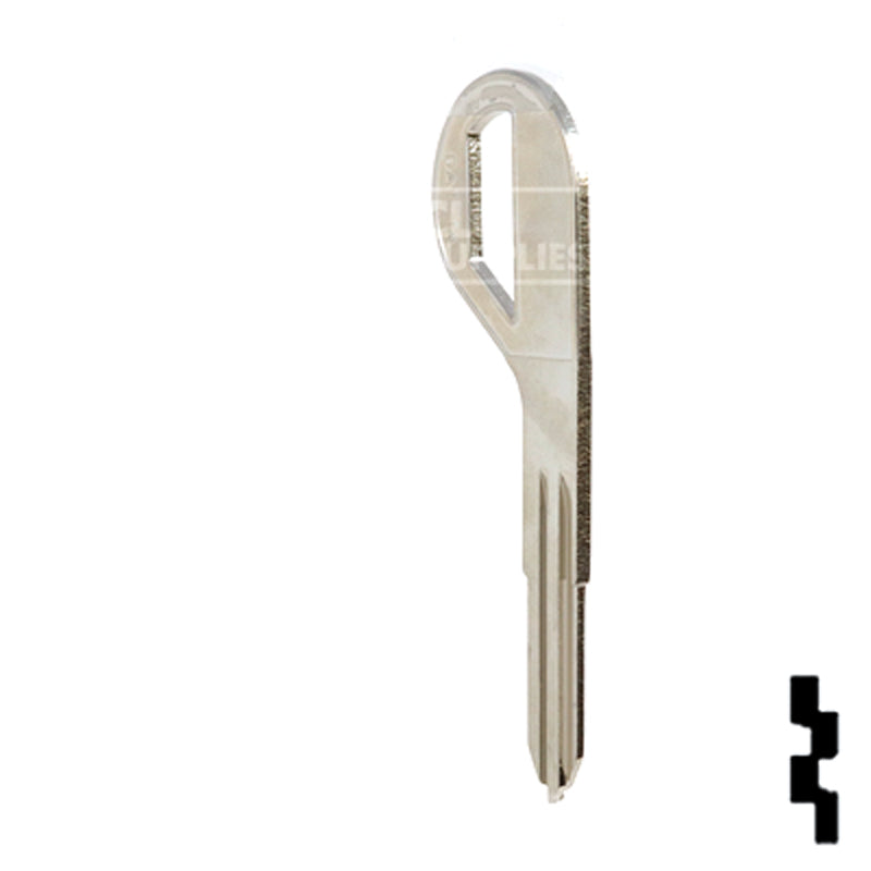 Uncut Key Blank | Nissan | DA30-NP, DAT-14, X198 Automotive Key JMA USA