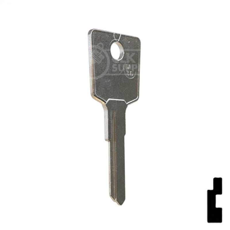 Uncut Key Blank | Nissan | Datsun | DT4 Automotive Key JMA USA