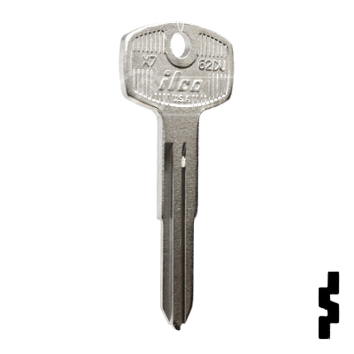 Uncut Key Blank | Nissan, Datsun | X7, 62DU Automotive Key Ilco