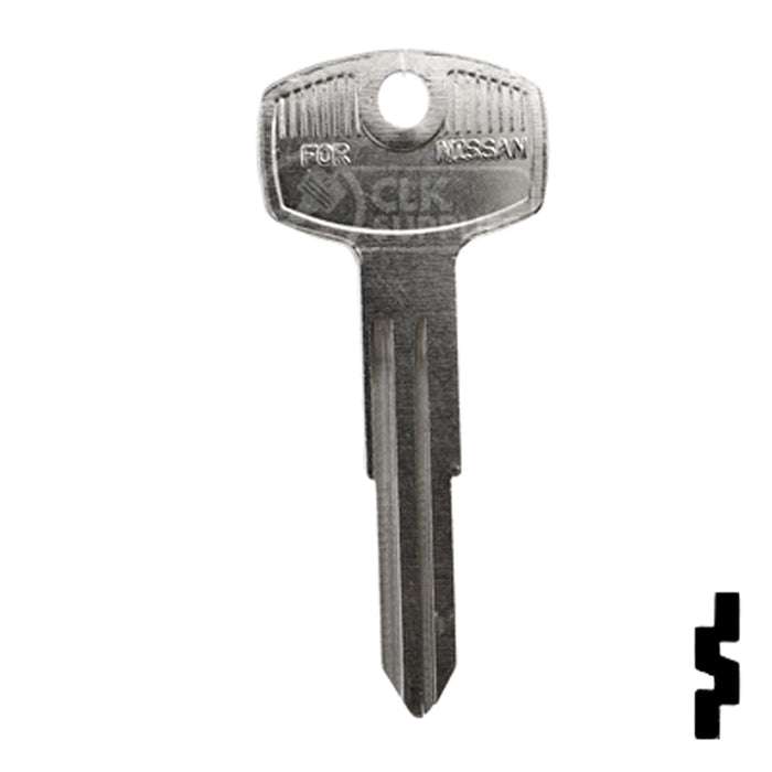 Uncut Key Blank | Nissan, Datsun | X7, 62DU Automotive Key Ilco