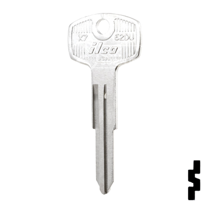 Uncut Key Blank | Nissan, Datsun | X7, 62DU Automotive Key Ilco