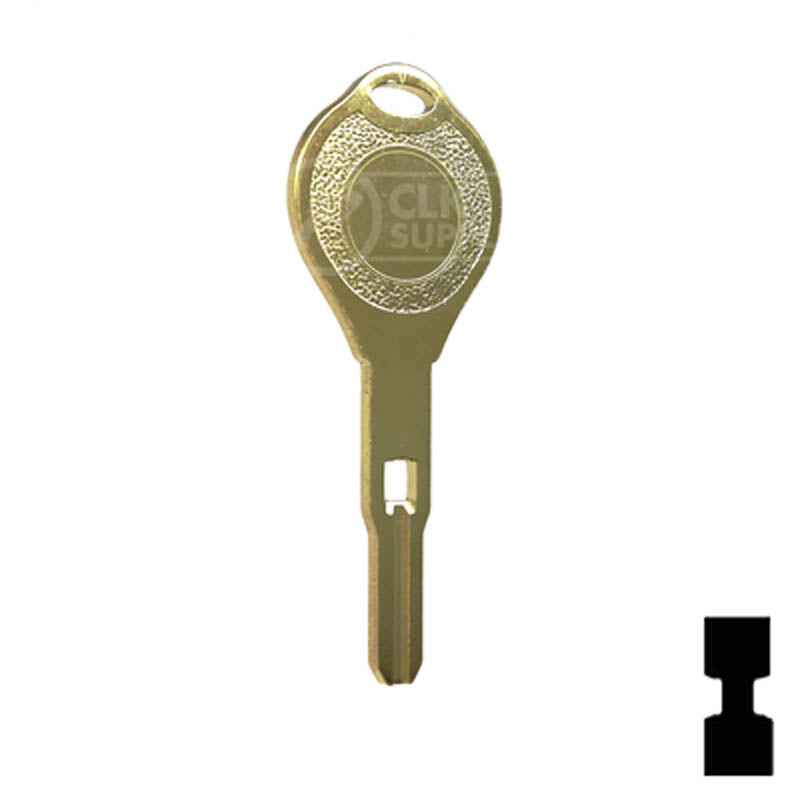 Uncut Key Blank | Nissan | Infiniti | INF90 High Security Automotive Key Ilco