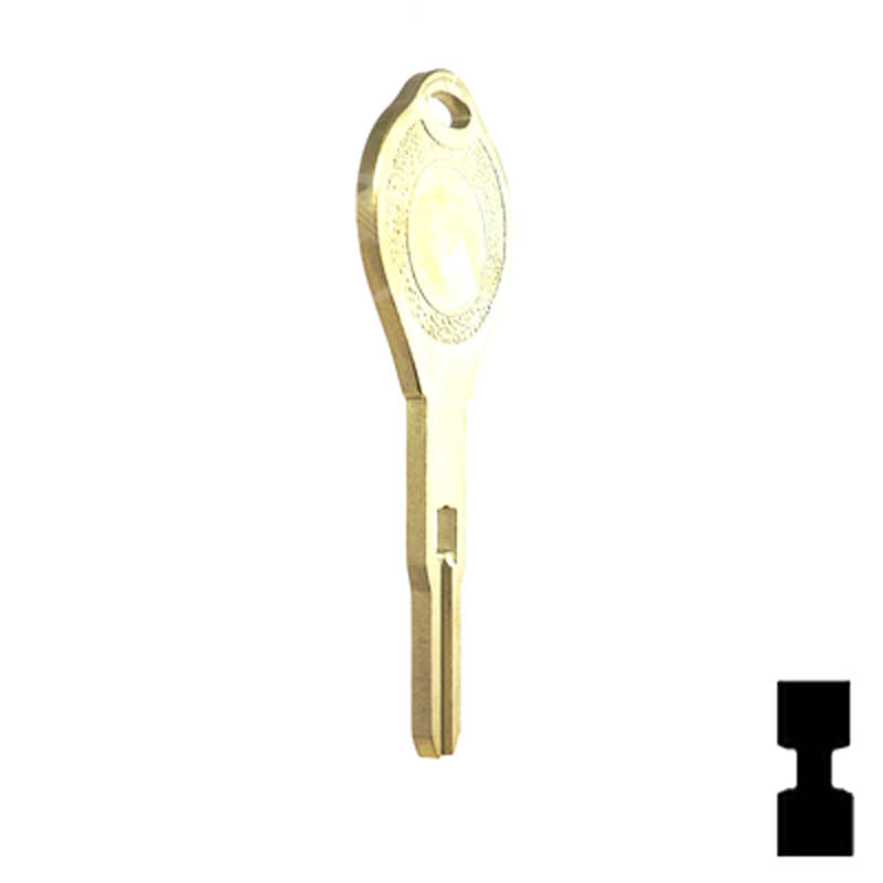 Uncut Key Blank | Nissan | Infiniti | INF90 High Security Automotive Key Ilco