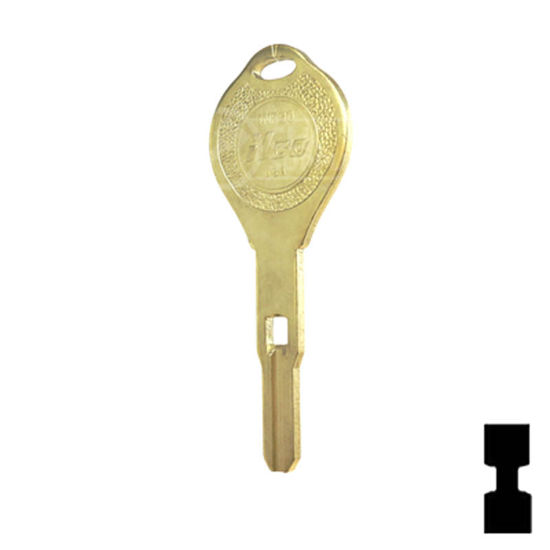 Uncut Key Blank | Nissan | Infiniti | INF90 High Security Automotive Key Ilco