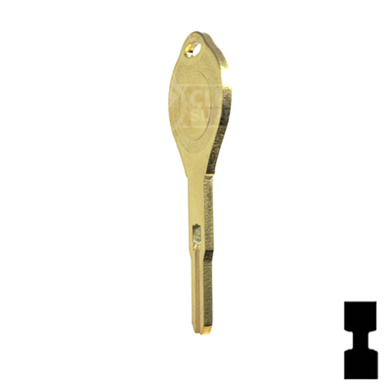 Uncut Key Blank | Nissan | Infiniti | INF90 High Security Automotive Key Ilco