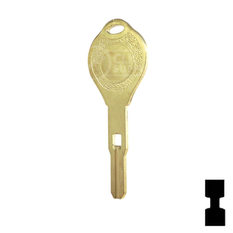 Uncut Key Blank | Nissan | Infiniti | INF90 High Security Automotive Key Ilco