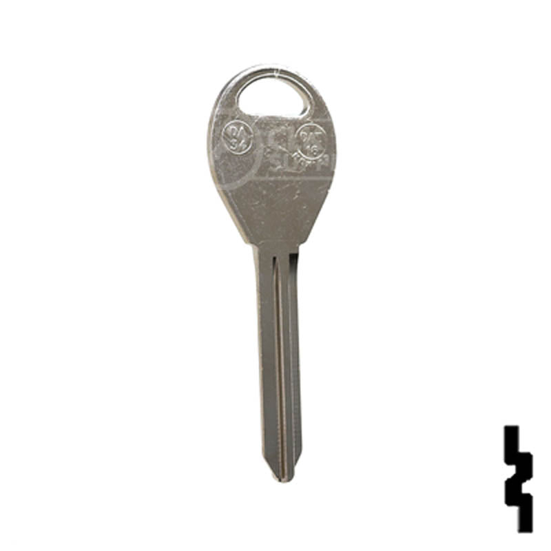 Uncut Key Blank | Nissan | X237 ( DA34 ) Automotive Key JMA USA