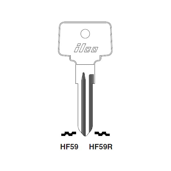 Uncut Key Blank | Opel | BDHF59 Automotive Key Framon Manufacturing Company, Inc