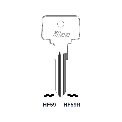 Uncut Key Blank | Opel | BDHF59 Automotive Key Framon Manufacturing Company, Inc