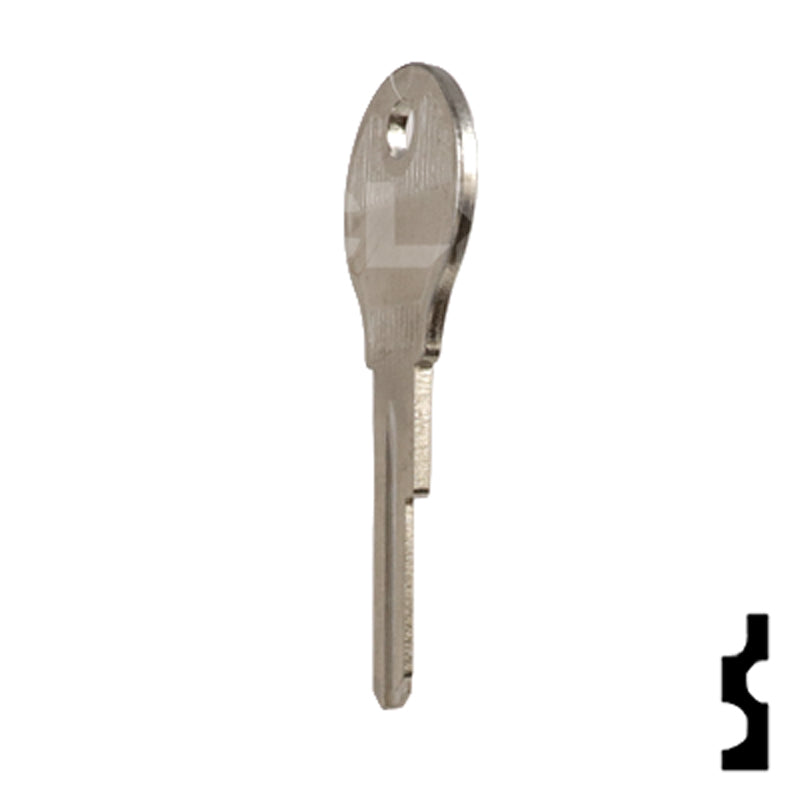 Uncut Key Blank | Opel, Porsche, VW | 61VW Automotive Key Ilco