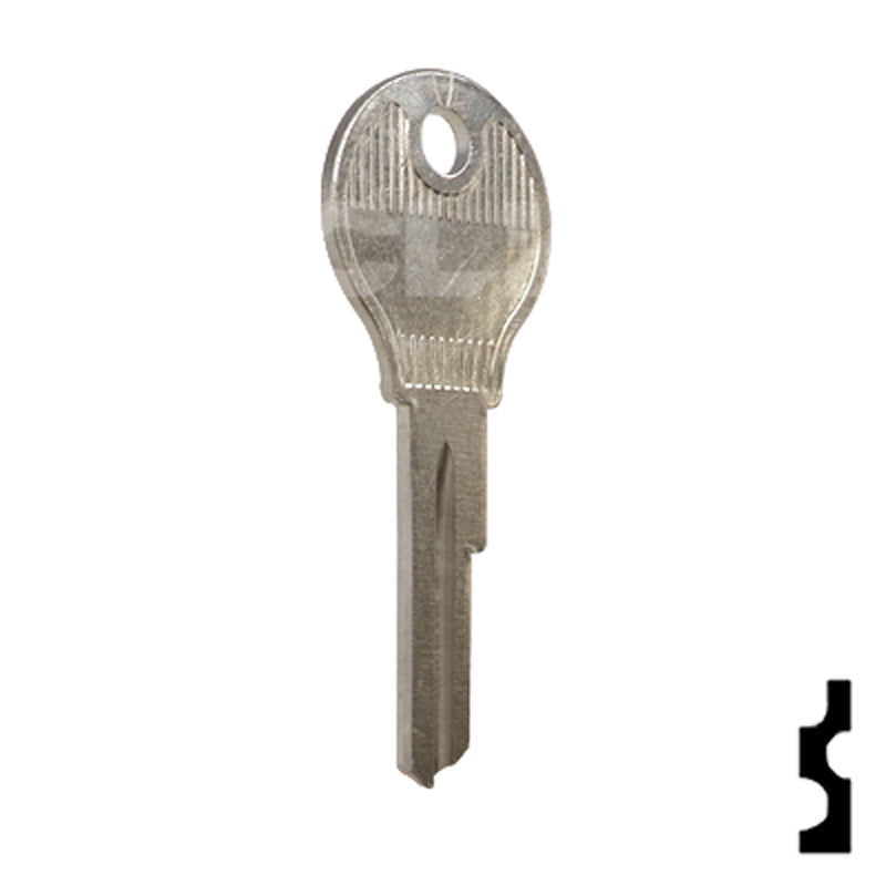 Uncut Key Blank | Opel, Porsche, VW | 61VW Automotive Key Ilco