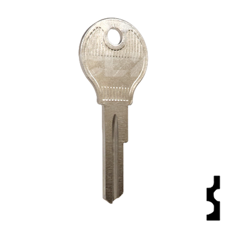 Uncut Key Blank | Opel, Porsche, VW | 61VW Automotive Key Ilco