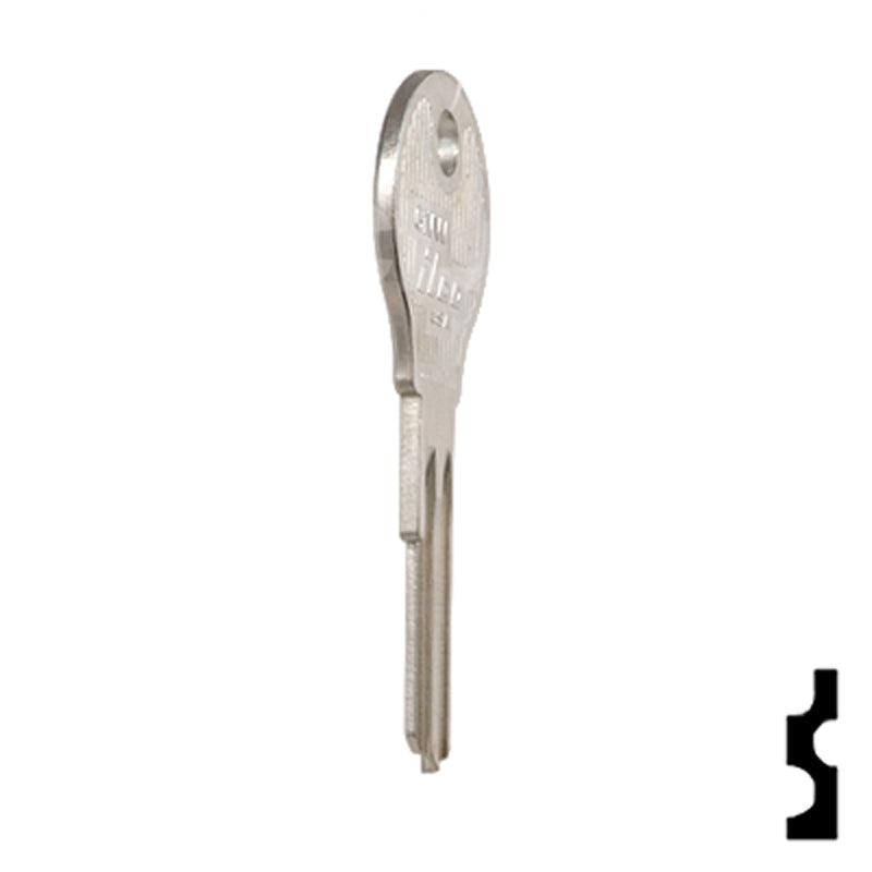 Uncut Key Blank | Opel, Porsche, VW | 61VW Automotive Key Ilco