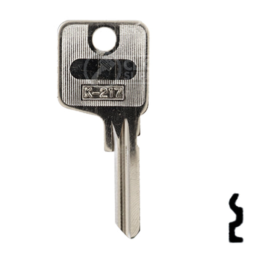 Uncut Key Blank | Porsche | BD296 Automotive Key Framon Manufacturing Company, Inc