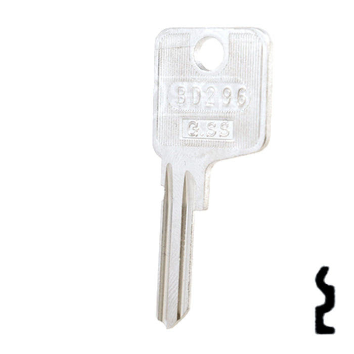 Uncut Key Blank | Porsche | BD296 Automotive Key Framon Manufacturing Company, Inc