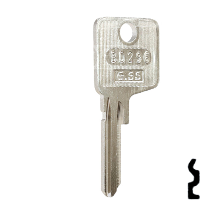 Uncut Key Blank | Porsche | BD296 Automotive Key Framon Manufacturing Company, Inc