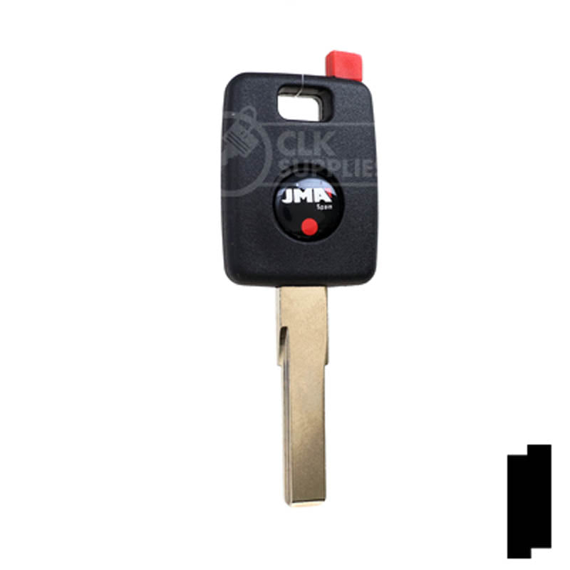 Uncut Key Blank | Porsche R/W Transponder | HU66T5 Automotive Key Ilco