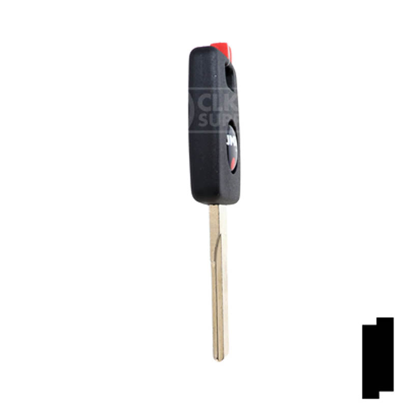 Uncut Key Blank | Porsche R/W Transponder | HU66T5 Automotive Key Ilco