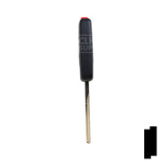 Uncut Key Blank | Porsche R/W Transponder | HU66T5 Automotive Key Ilco