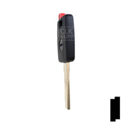 Uncut Key Blank | Porsche R/W Transponder | HU66T5 Automotive Key Ilco