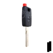 Uncut Key Blank | Porsche R/W Transponder | HU66T5 Automotive Key Ilco
