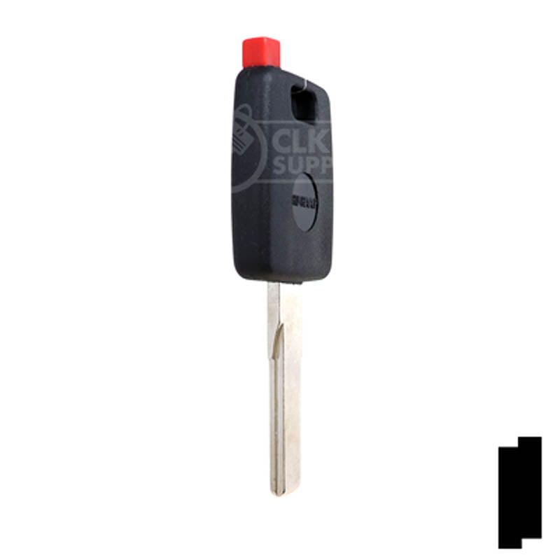 Uncut Key Blank | Porsche R/W Transponder | HU66T5 Automotive Key Ilco