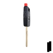 Uncut Key Blank | Porsche R/W Transponder | HU66T5 Automotive Key Ilco