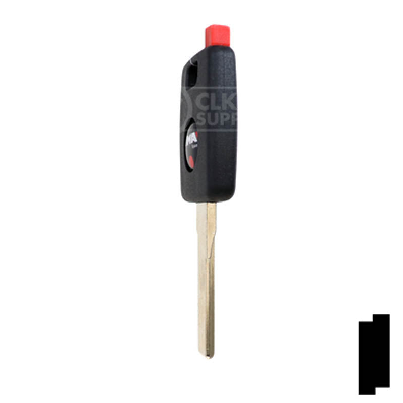 Uncut Key Blank | Porsche R/W Transponder | HU66T5 Automotive Key Ilco
