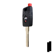 Uncut Key Blank | Porsche R/W Transponder | HU66T5 Automotive Key Ilco