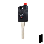 Uncut Key Blank | Porsche R/W Transponder | HU66T5 Automotive Key Ilco