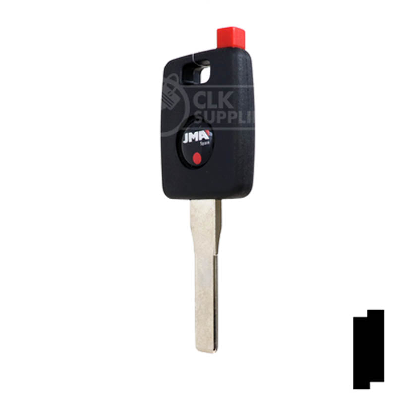 Uncut Key Blank | Porsche R/W Transponder | HU66T5 Automotive Key Ilco