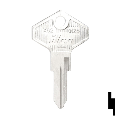 Uncut Key Blank | Renault, Alfa Romeo | RN25, X92 Automotive Key Ilco