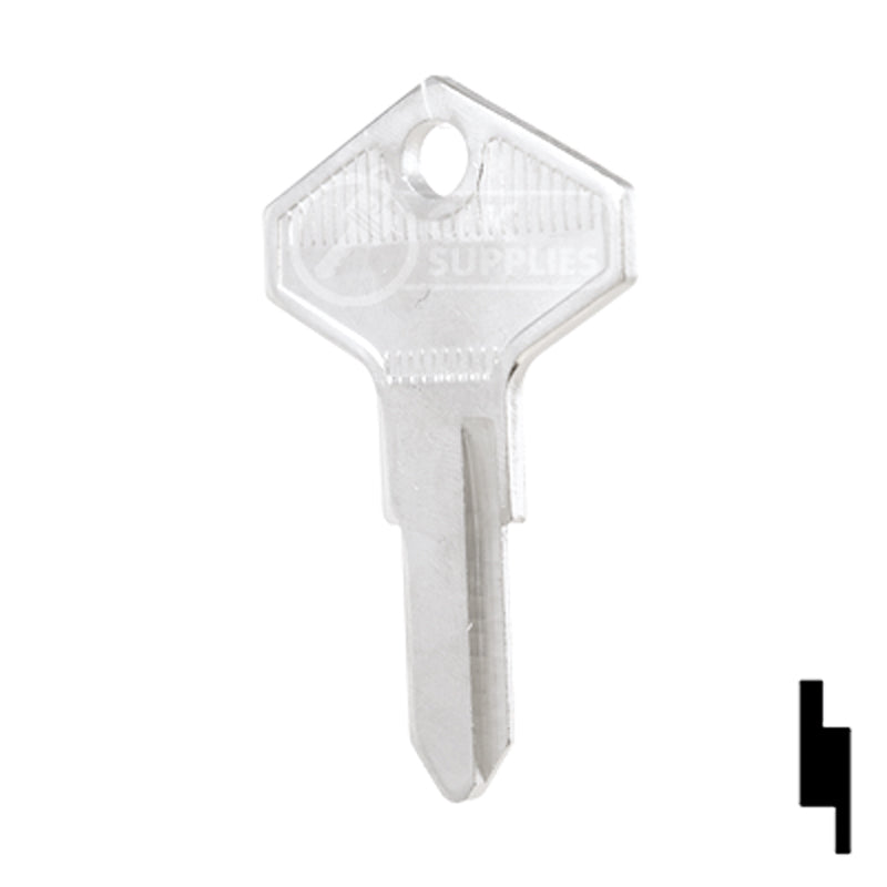 Uncut Key Blank | Renault, Alfa Romeo | RN25, X92 Automotive Key Ilco